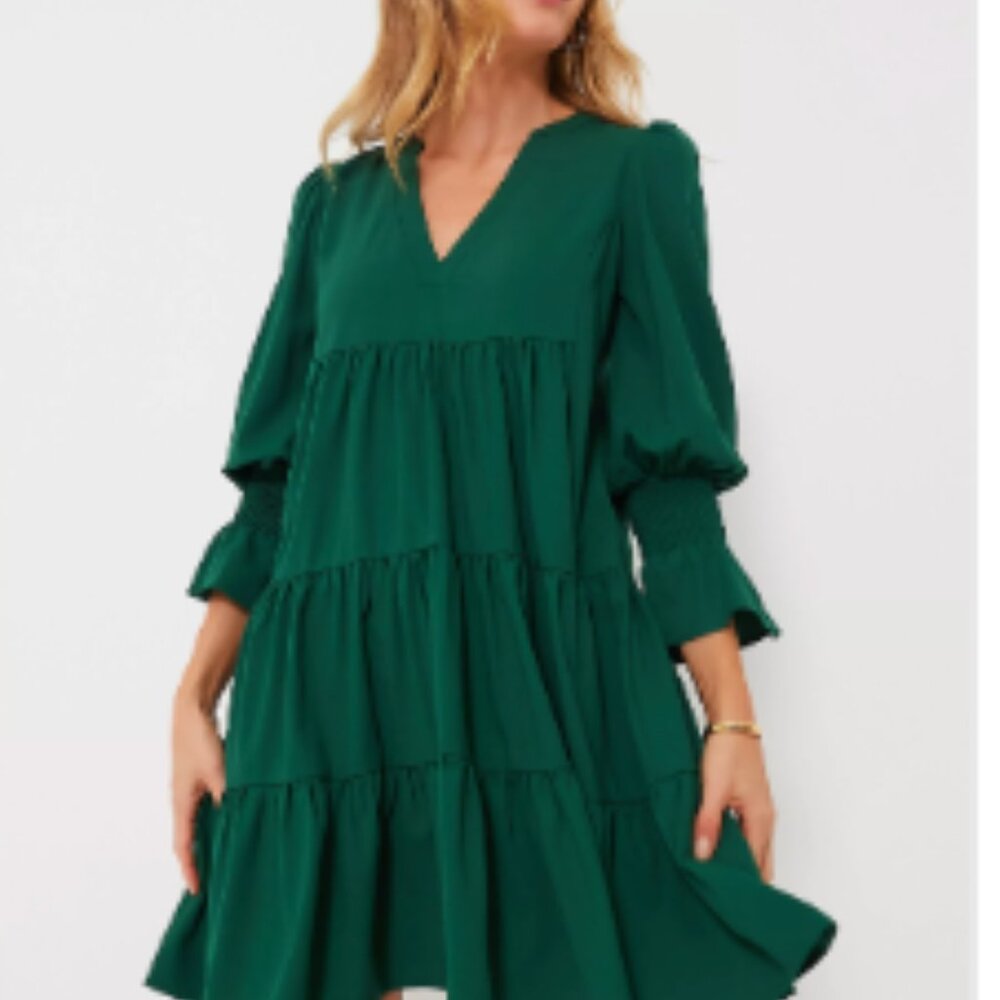 Tuckernuck Green Crepe Kenzo Dress - XL